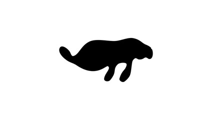 Manatee silhouette