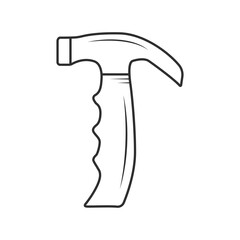 Hammer Outline Vector, Hammer Icon, Hammer illustration, Carpenter Vector, Mechanic silhouette, Mechanic Tools, Carpenter tools, Worker elements, Labor equipment, Labor Day, Worker day