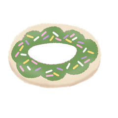 green donut