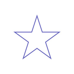 star isolated on white