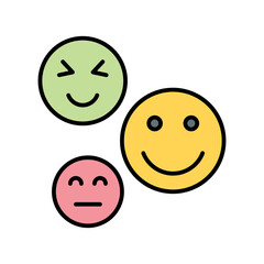 Happy emotion icon