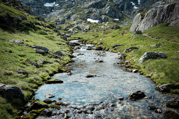 mountain river in the mountains