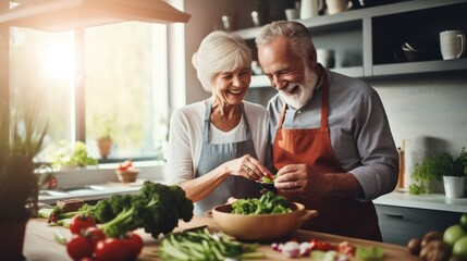 Happy seniors in a hobby time , happy retirement concept.