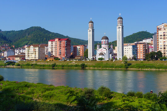 Church of the Nativity of the Virgin Mary in town Zvornik by Drina river in Bosnia and Herzegovina