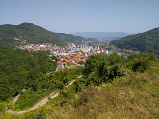 Town Zvornik by Drina river in Bosnia and Herzegovina