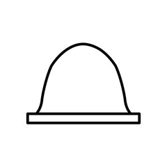 cervical cap line icon