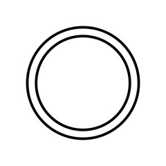 hormonal ring line icon