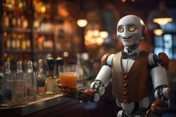 Humanoid robot barman