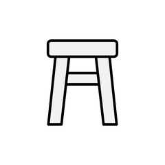 Stool chair icon