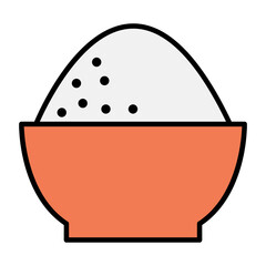 Salt in bowl icon