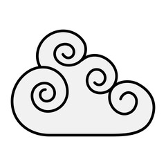 Decoration cloud icon