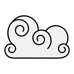 Decoration cloud icon