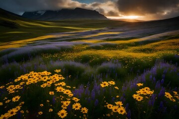 A plateau transformed by a blanket of wildflowers