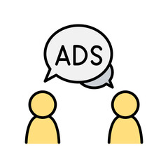 Obraz premium Viral marketing icon