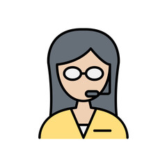 Operator, call center icon