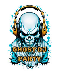Haloween ghosts DJ Party