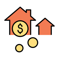 Real estate investment icon