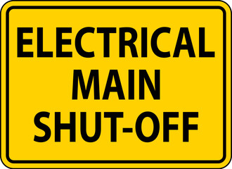 Fire and Emergency Sign Electrical Main Shut-Off