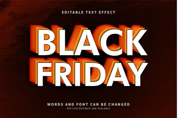 Naklejka na ściany i meble Black Friday Text Effect
