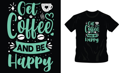 inspiration with coffee, slogan graphic typography design for print, illustration art, vector, vintage style t-shirt design editable template