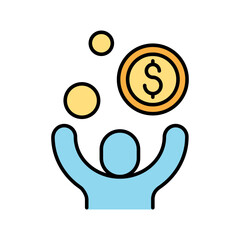 Perk, benefit, profit icon