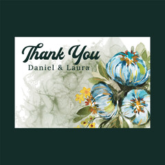 watercolor wedding invitation flower template