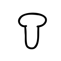 Outline T letter of latin english font in outline bubble style isolated on white background. For branding, font, logo, abc, presentation, alphabet, signboard, lettering, education.