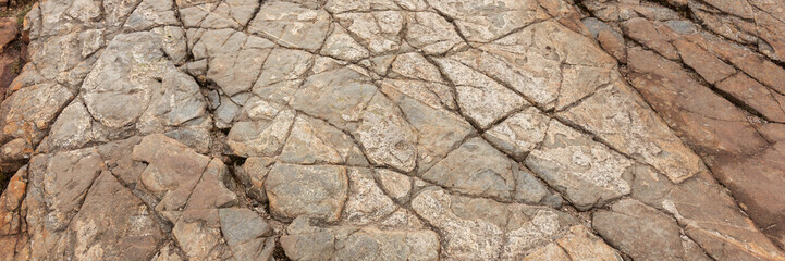 Natural rock background. Panoramic image