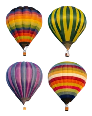 Foto auf Acrylglas Colorful balloons on transparent background. © wasanajai