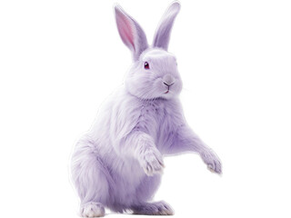Lilac Bunny Stretch, No Background