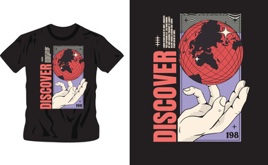 streetwear t-shirt design editable template