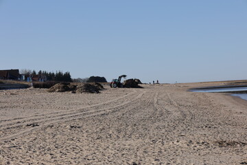 Sonniger Wintertag in Cuxhaven an der Deutschen Nordseeküste