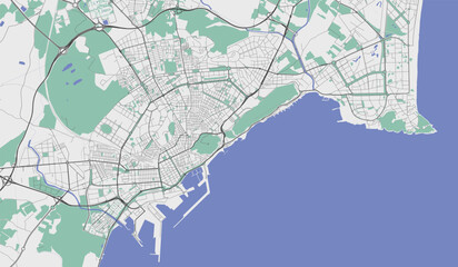 Alacant map, administrative area