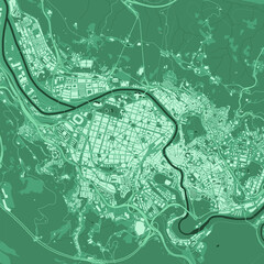 Bilbo map, green poster