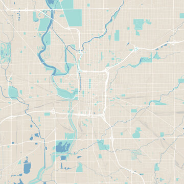 Large Indianapolis map