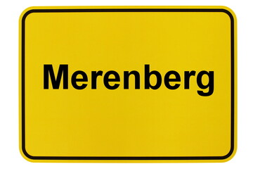 Illustration eines Ortsschildes der Gemeinde Merenberg in Hessen