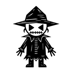Halloween scarecrow vector illustration