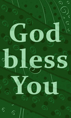 Fototapeta premium God bless you