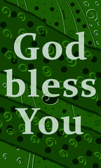 Fototapeta premium God bless you