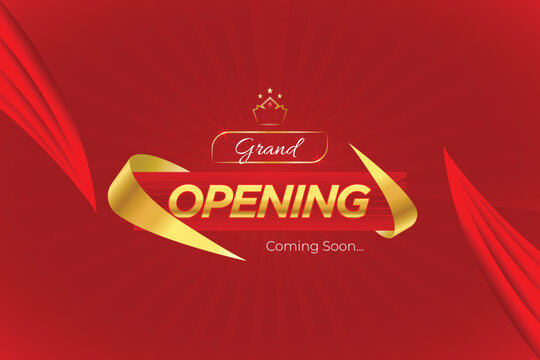 Grand Opening Design Template.
