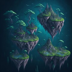 Floating Islands Fantasy: Skyborne Ecosystems