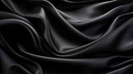 Obraz premium black fabrics. template for designers with text free space.