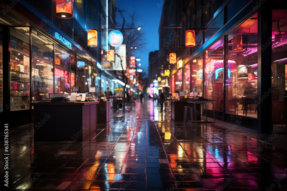 Poster flashy neon signs: a background showcasing neon signs displaying various black friday messages, gene