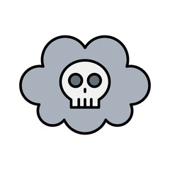 Toxic gas icon