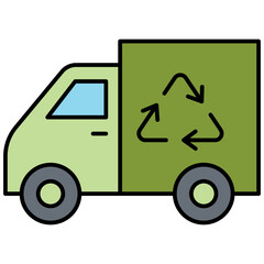 Garbage truck icon