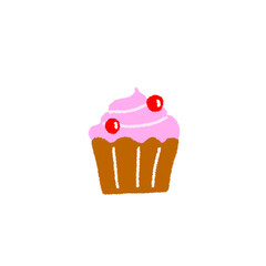 cupcake with cherry