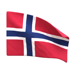 3D Norway National Country Flag 