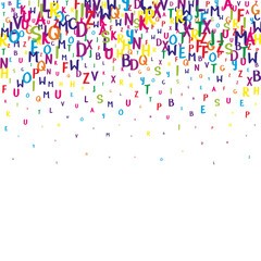 School notebook cover. Colorful childish floating