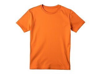 Plain orange t-shirt on white