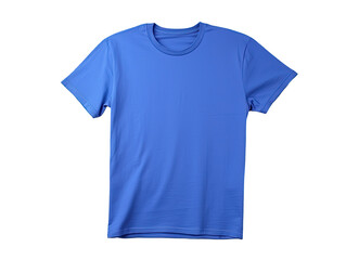 Plain blue t-shirt on white